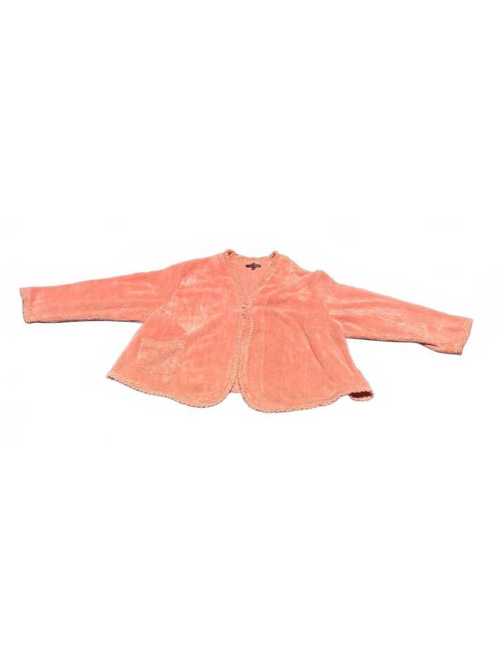 Stan Herman Women's Peach Textured Cardigan Size 2X